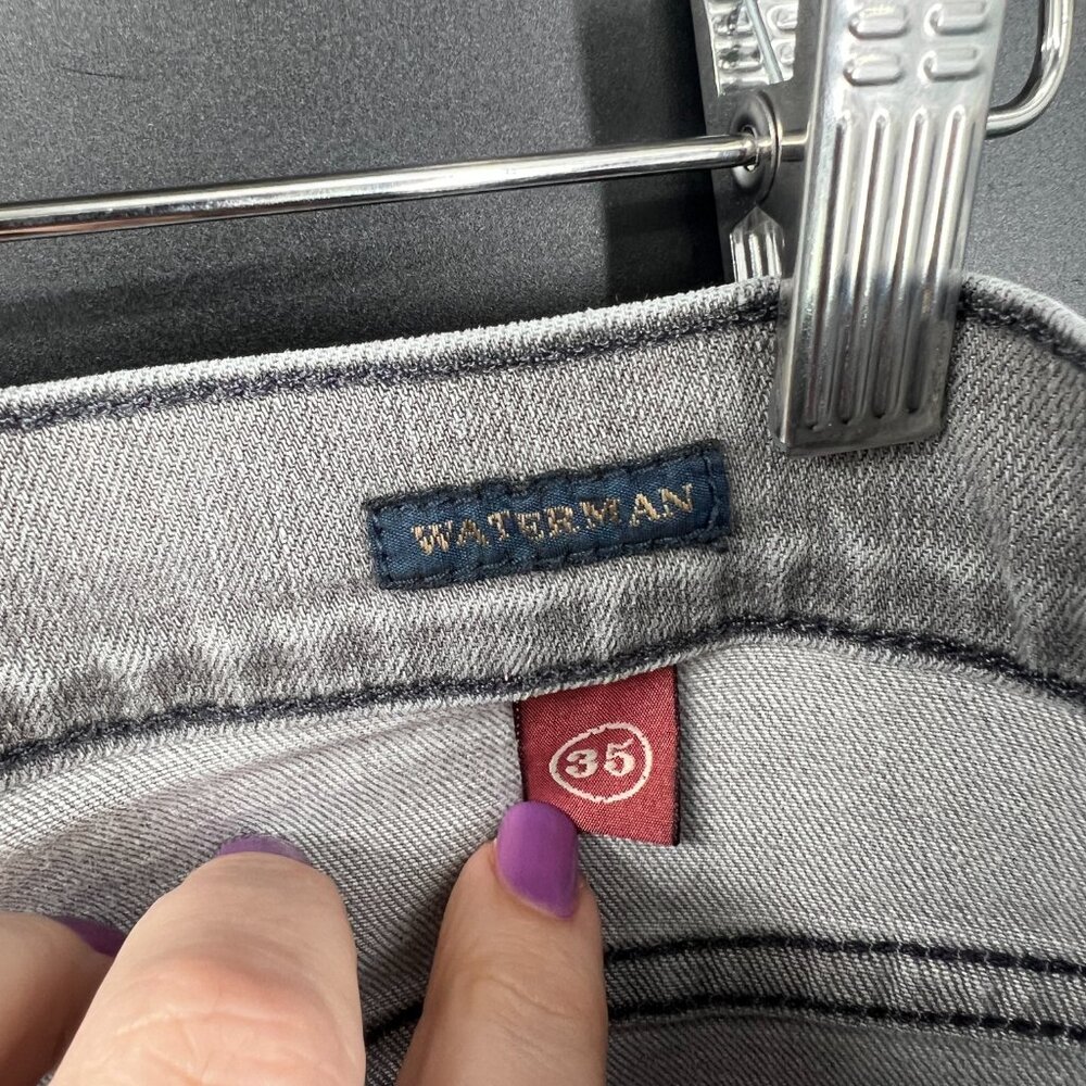 Agave denin relaxed straight leg waterman portland gray vintage flex jeans 35 - Picture 12 of 16